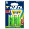 batterie mezza torcia ricaricabile Varta 3000 mAh C 1/2 torcia NiMH 1.2V