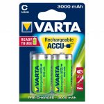 batterie mezza torcia ricaricabile Varta 3000 mAh C 1/2 torcia NiMH 1.2V