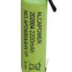 batteria AA Ni-Mh con lamelle saldatura