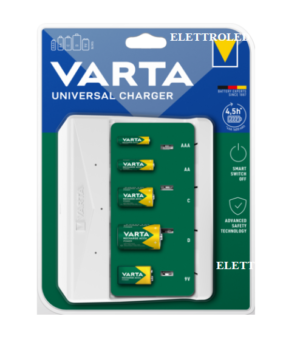Caricabatterie Universale Varta per AA, AAA, 9V, C, D USB