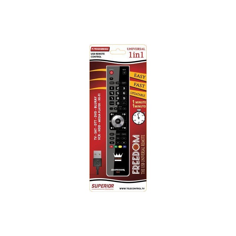 TELECOMANDO UNIVERSALE X TV SAT DIGITALE DVD BLURAY HI-FI VCR HDD