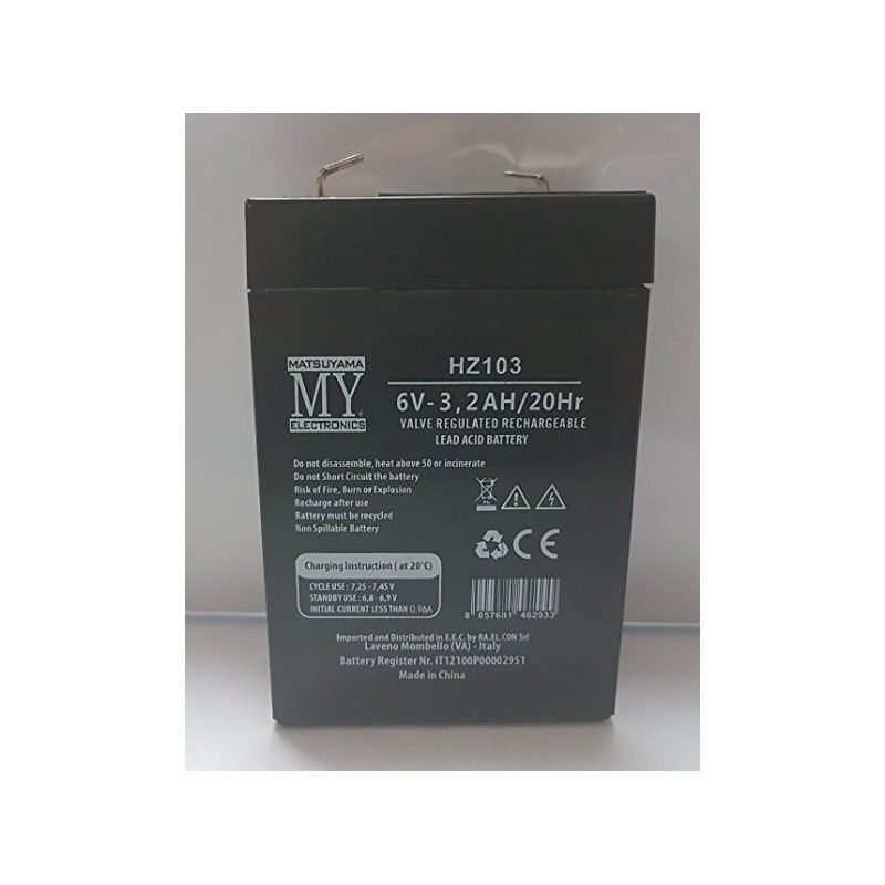 Batteria Al Piocco Ermetica 12V 4,5Ah - Ricaricabile, Con Connettore F1, Dimensioni 90x70x101 Mm - Foto 13