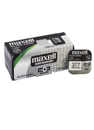 377 SR626SW 10 batterie per orologio MAXELL