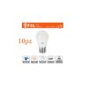 10 lampadine Led consumo 5,5W resa 40W luce bianca fredda 6500K attacco grande E27