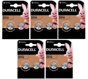 CR2016  - DURACELL 10 Batterie 3V LITIO