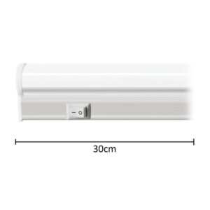 Plafoniera LED T5 per interno piccola corta 30cm 5W 400 lumen luce naturale