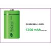 Batteria Torcia ricaricabile D Ni-Mh GP Reciko 5700mAh