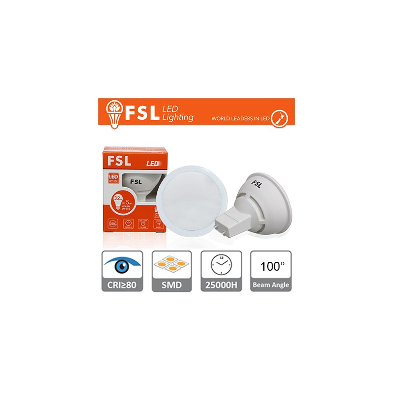 Faretto da interno con attacco GU10 consumo 3w luce fredda 6500K