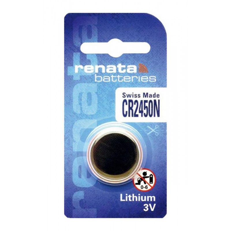 Batteria Litio 3V CR2450N scalino - Renata