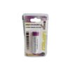 Batteria 18650 litio ricaricabile con polo positivo rialzato a bottone