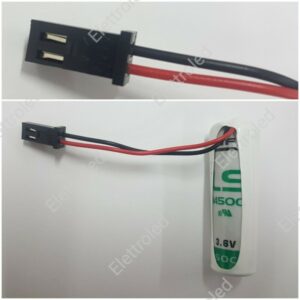 Batteria AA stilo SAFT 3.6V 2600MAH con connettore per allarme AVS