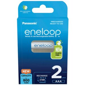 2 Batterie AAA ricaricabili ENELOOP 800mAh
