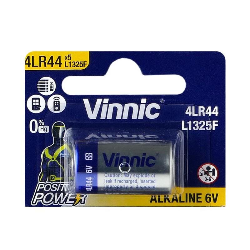 4LR44 - BATTERIA ALKALINA 6V VINNIC