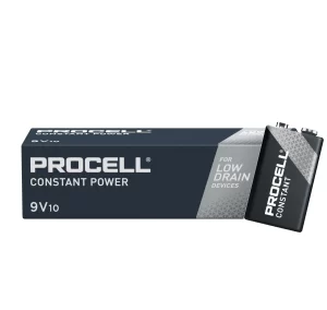 batterie 9v duracell procell - 10 batterie