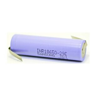 18650 - SAMSUNG 29E CON LAMELLE PER SALDATURA 3.6V LITIO RICARICABILE