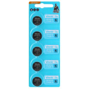 CR1616 - 5 batterie VINNIC 3V Litio