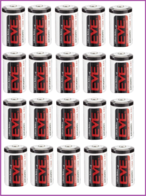 20 batterie ER14250 mezza stilo1/2 AA 3.6V