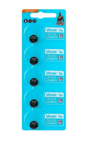 CR1025 - 5 Batterie 3V Litio CR1025 VINNIC