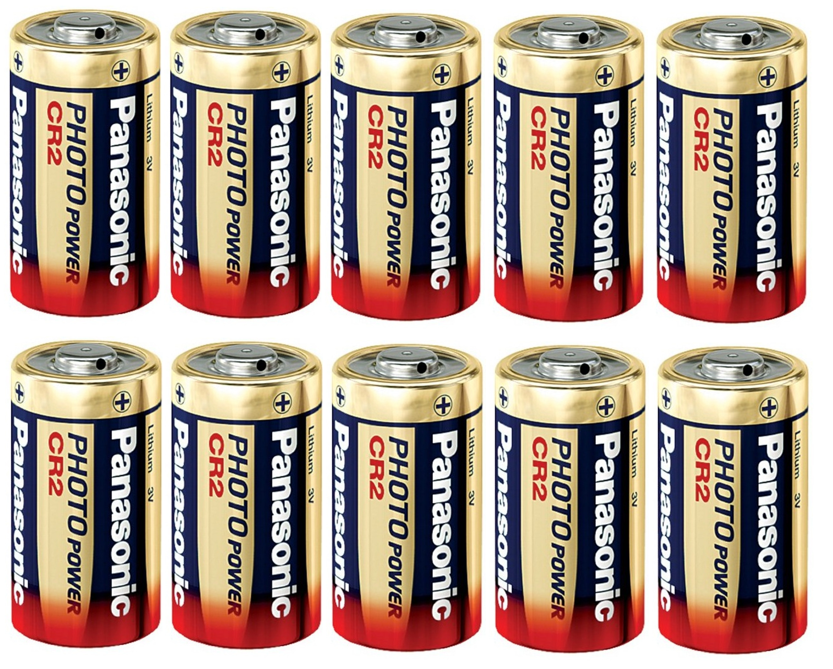 CR2 PANASONIC LITIO 3V 10 BATTERIE