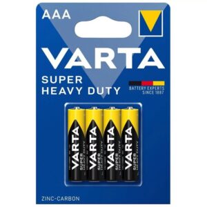 4 batterie stilo AAA zinco-carbone Varta
